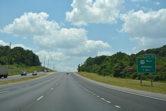 US 72 west at I-565/US 72 ALT - Huntsville, AL