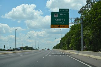 US 72 west at I-565/US 72 ALT - Huntsville, AL