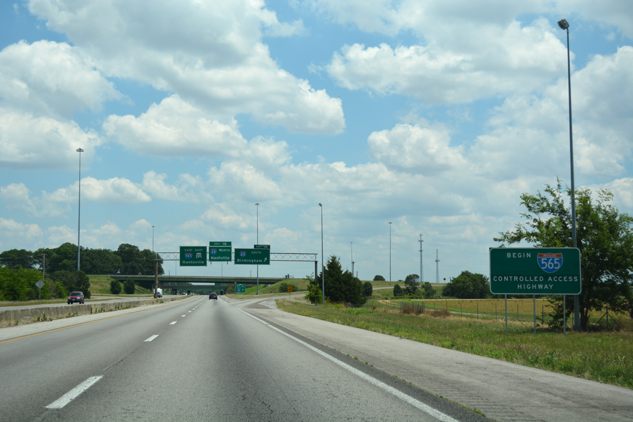 US 72 ALT/SR 20 east at I-65/565 - Decatur, AL