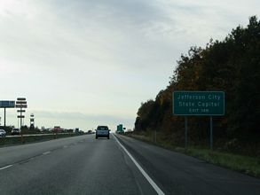 I-70 west at US 54 - Kingdom City, MO