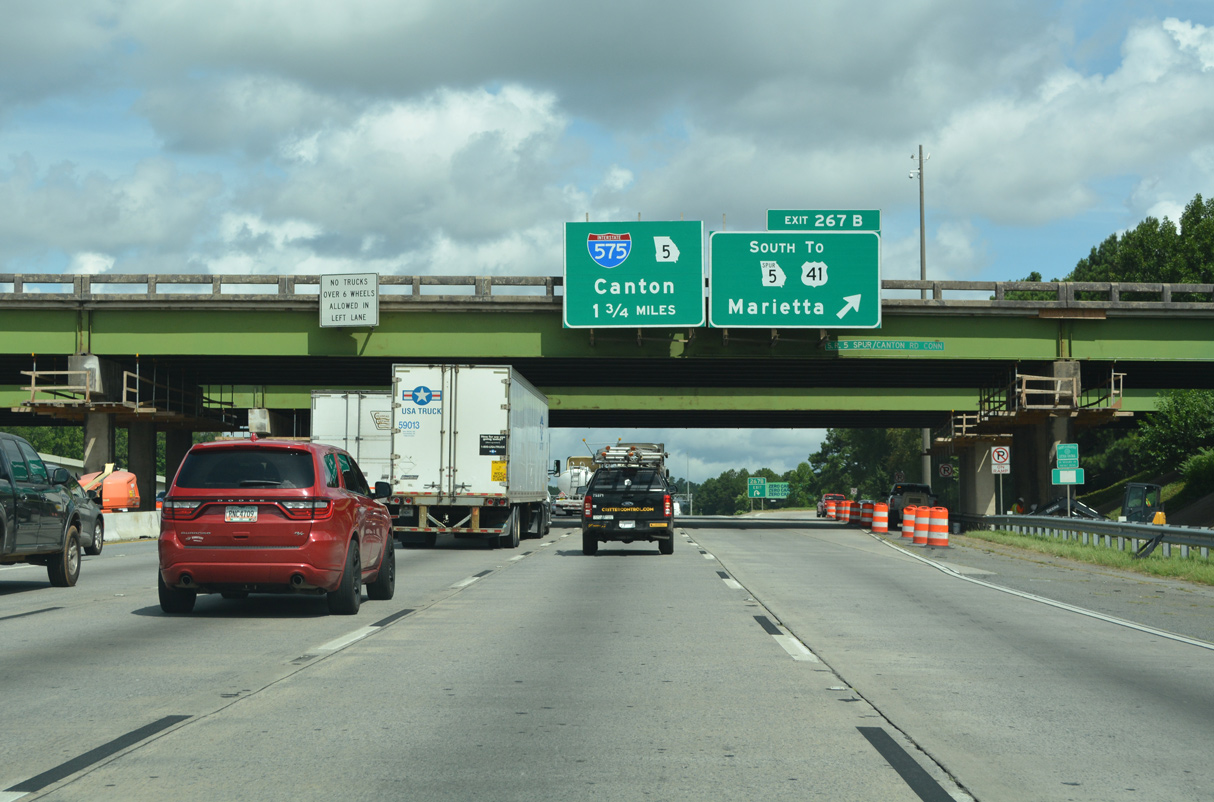 I-75 north at I-575 - Marietta, GA