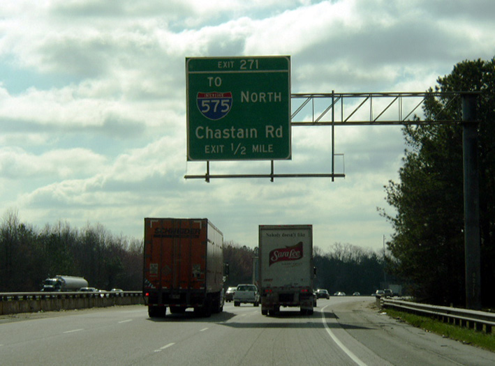 I-75 south at Chastain Rd - 2003