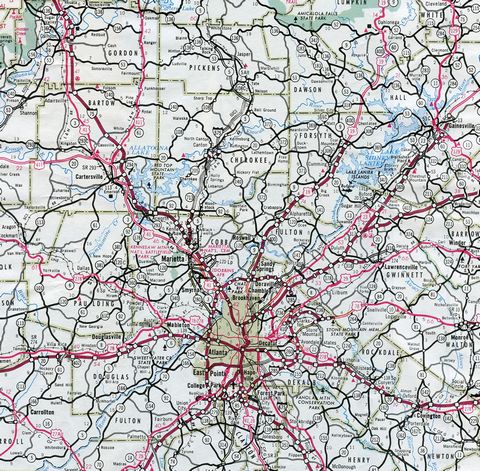 North Georgia - 1982 Georgia Official Highway Map