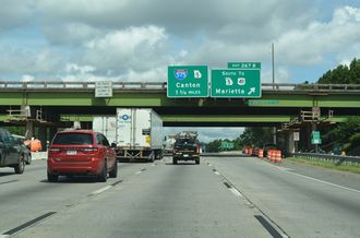 I-75 north at I-575 - Marietta, GA