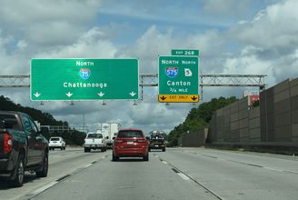 I-75 north at I-575 - Marietta, GA