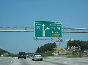 I-75 north at I-575 - 2010