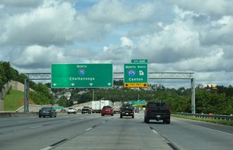 I-75 north at I-575 - Marietta, GA