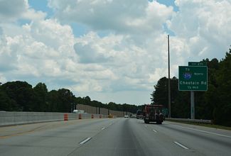 I-75 south at Chastain Rd - Kennesaw, GA