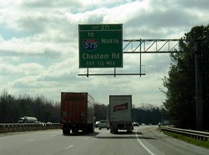 I-75 south at Chastain Rd - 2003