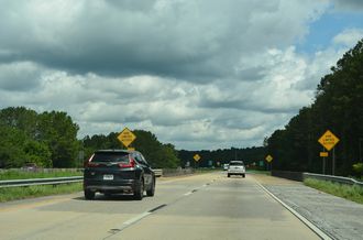 I-575/SR 5 north at GA 372/515 - Nelson, GA