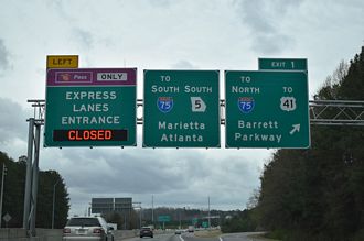 I-575 south at Barrett Pkwy - Kennesaw, GA
