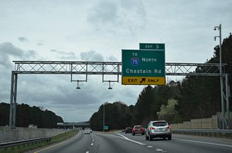 I-575 south at Chastain Rd - Kennesaw, GA