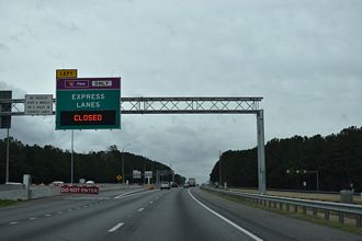 I-575 south at I-75 - Kennesaw, GA