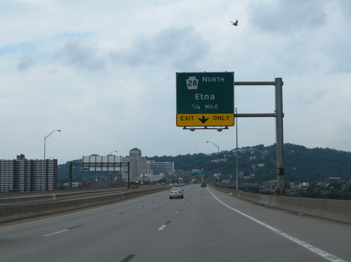 I-579 north at I-279 - Pittsburgh, PA