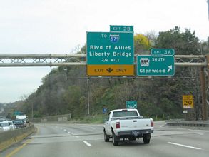 I-376 west at I-579 - 2004