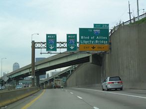 I-376 west at I-579 - 2004