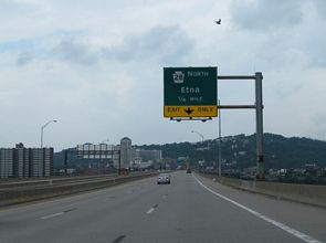 I-579 north at I-279 - Pittsburgh, PA