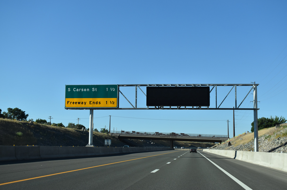 I-580/US 50-395 south at US 395 Business - Carson City, NV