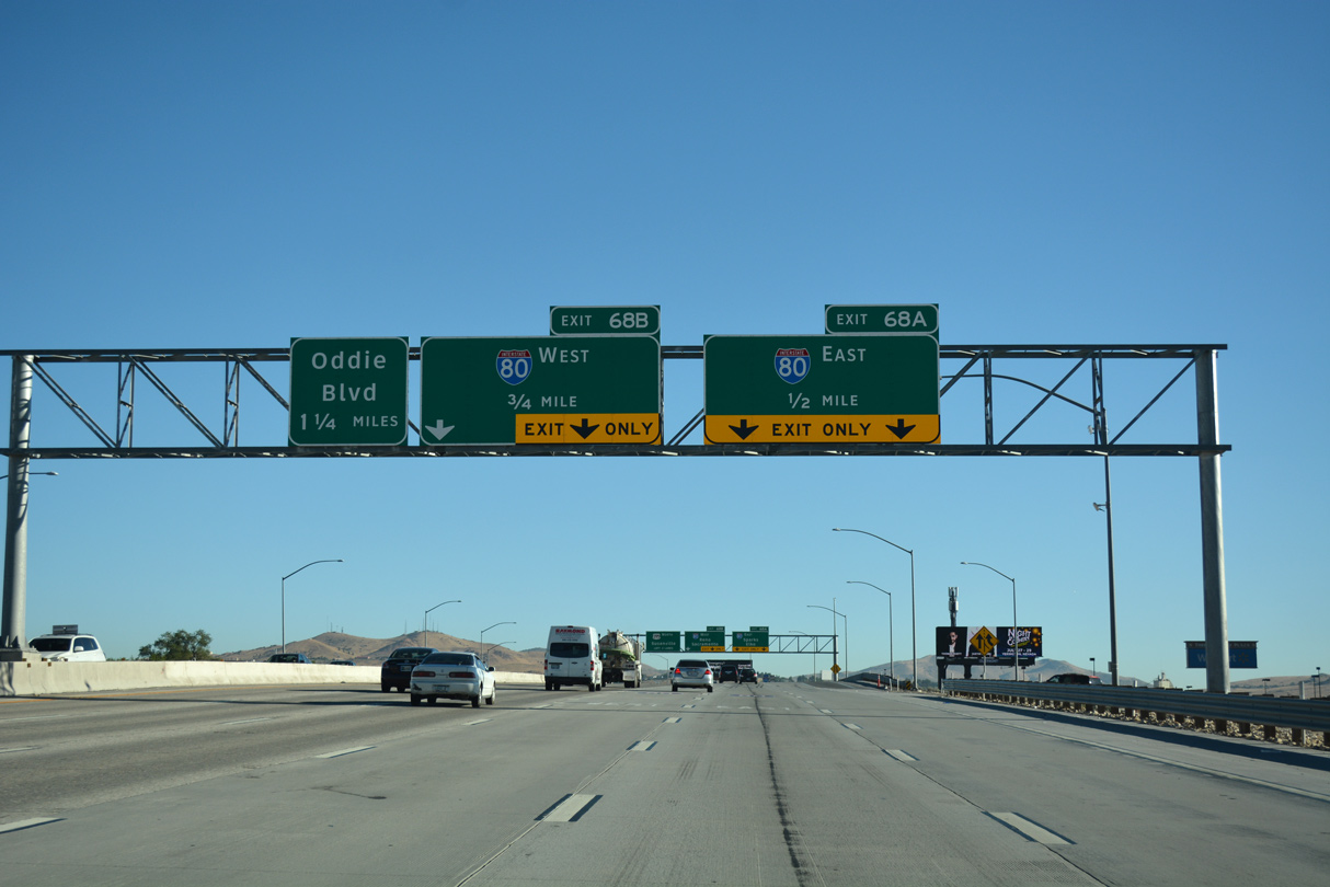 I-580/US 395 north at I-80 - Reno, NV