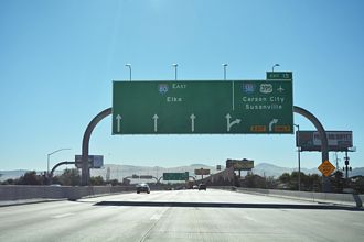 I-80 east I-580/US 395 - Reno, NV