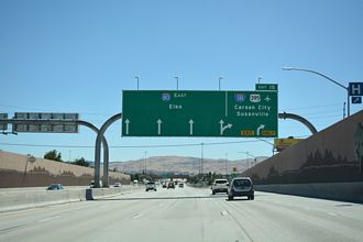 I-80 east I-580/US 395 - Reno, NV
