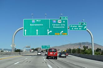 I-80 west I-580/US 395 - Reno, NV