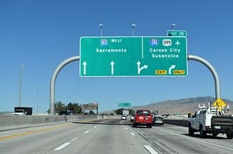 I-80 west I-580/US 395 - Reno, NV