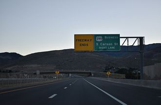 I-580/US 50-395 south at US 395 Business - Carson City, NV