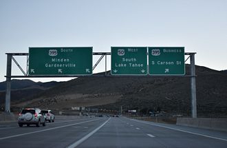 I-580/US 50-395 south at US 395 Business - Carson City, NV