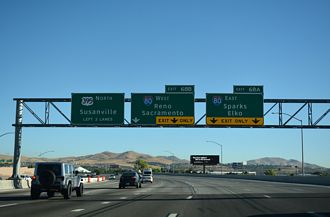 I-580/US 395 north at I-80 - Reno, NV