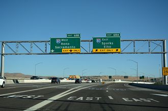 I-580/US 395 north at I-80 - Reno, NV