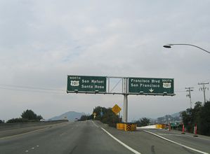 I-580 west at US 101 - 2004