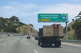 US 101 north at I-580 - San Rafael, CA