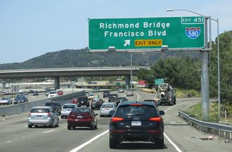 US 101 north at I-580 - San Rafael, CA