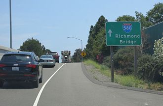 US 101 north at I-580 - San Rafael, CA