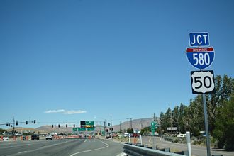 US 395 north at I-580/US 395 - Carson City, NV