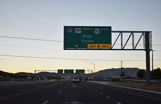 US 395 north at I-580/US 395 - Carson City, NV