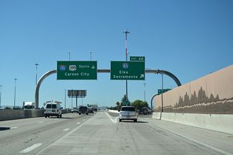 U.S. 395 South at I-80 and Interstate 580 in Reno, Nevada