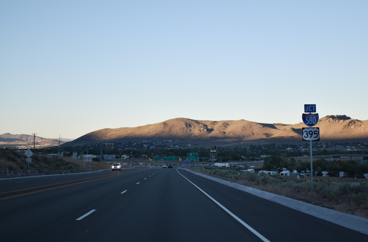US 50 east at I-580/US 395 - Carson City, NV