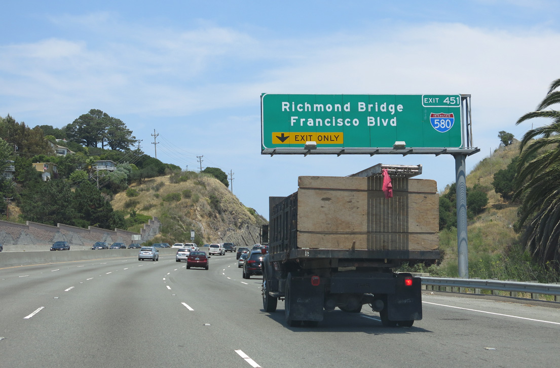 US 101 north at I-580 - San Rafael, CA