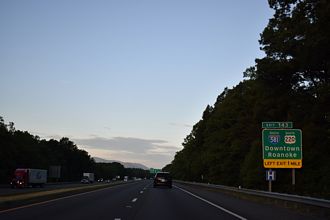 I-81/US 220 south at I-581 - Roanoke, VA