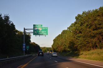 I-81/US 220 south at I-581 - Roanoke, VA