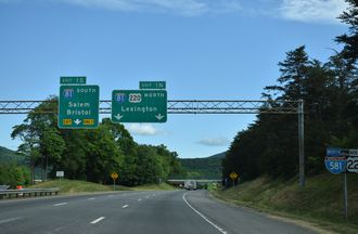 I-581/US 220 north at I-81 - Roanoke, VA