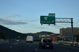 I-581/US 220 south at SR 24 - Roanoke, VA