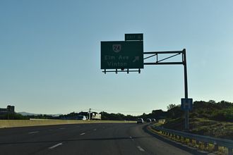US 220 north at I-581/SR 24 - Roanoke, VA