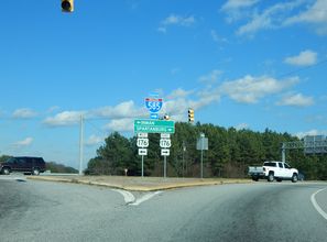 I-85 north at I-585/US 176 - Southern Shops, SC