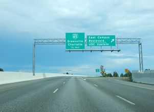 I-585/US 176 east at Business Loop I-85 - Lone Oak, SC