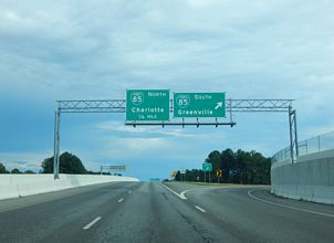 I-585/US 176 east at Business Loop I-85 - Lone Oak, SC