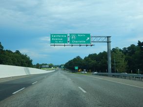I-585/US 176 east at Business Loop I-85 - Lone Oak, SC