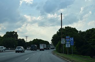 US 176/S.C. 9 north at Garner Rd - Spartanburg, SC